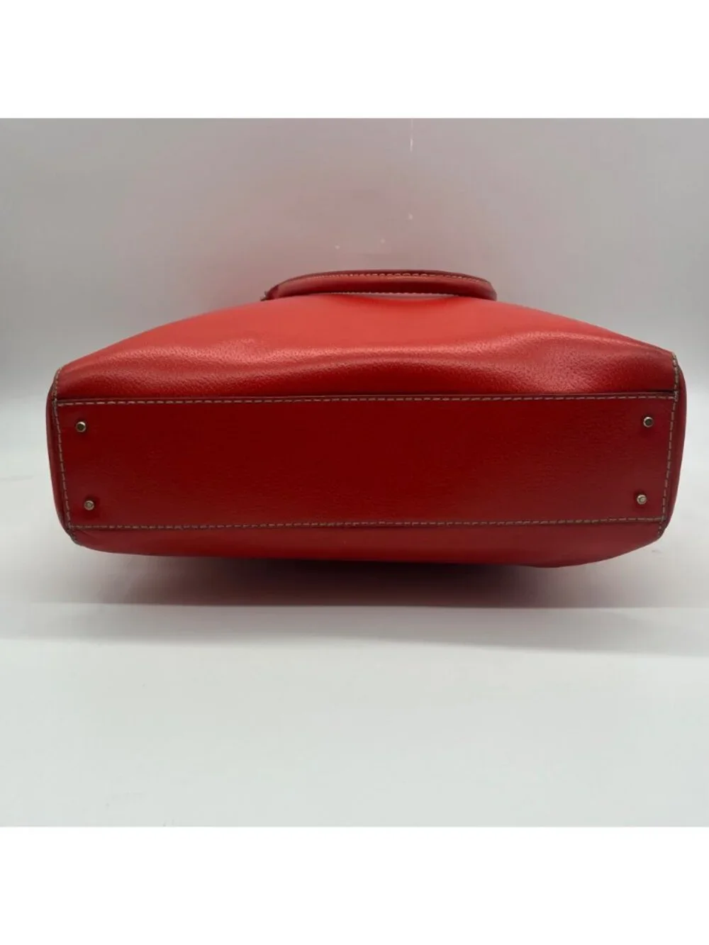 Kate Spade Red Pebbled Grain Leather Tote Bag